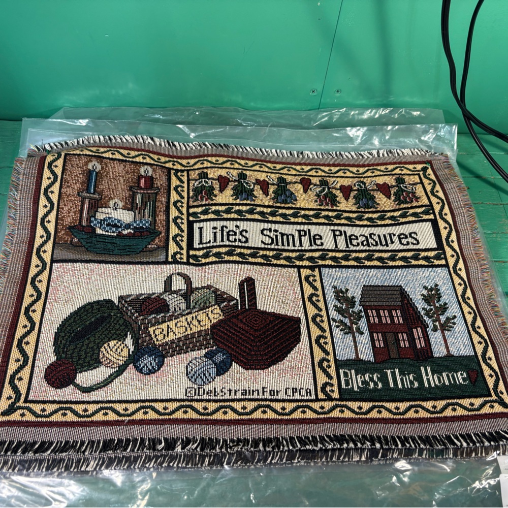 Life's Simple Pleasures Tapestry Wall Decor